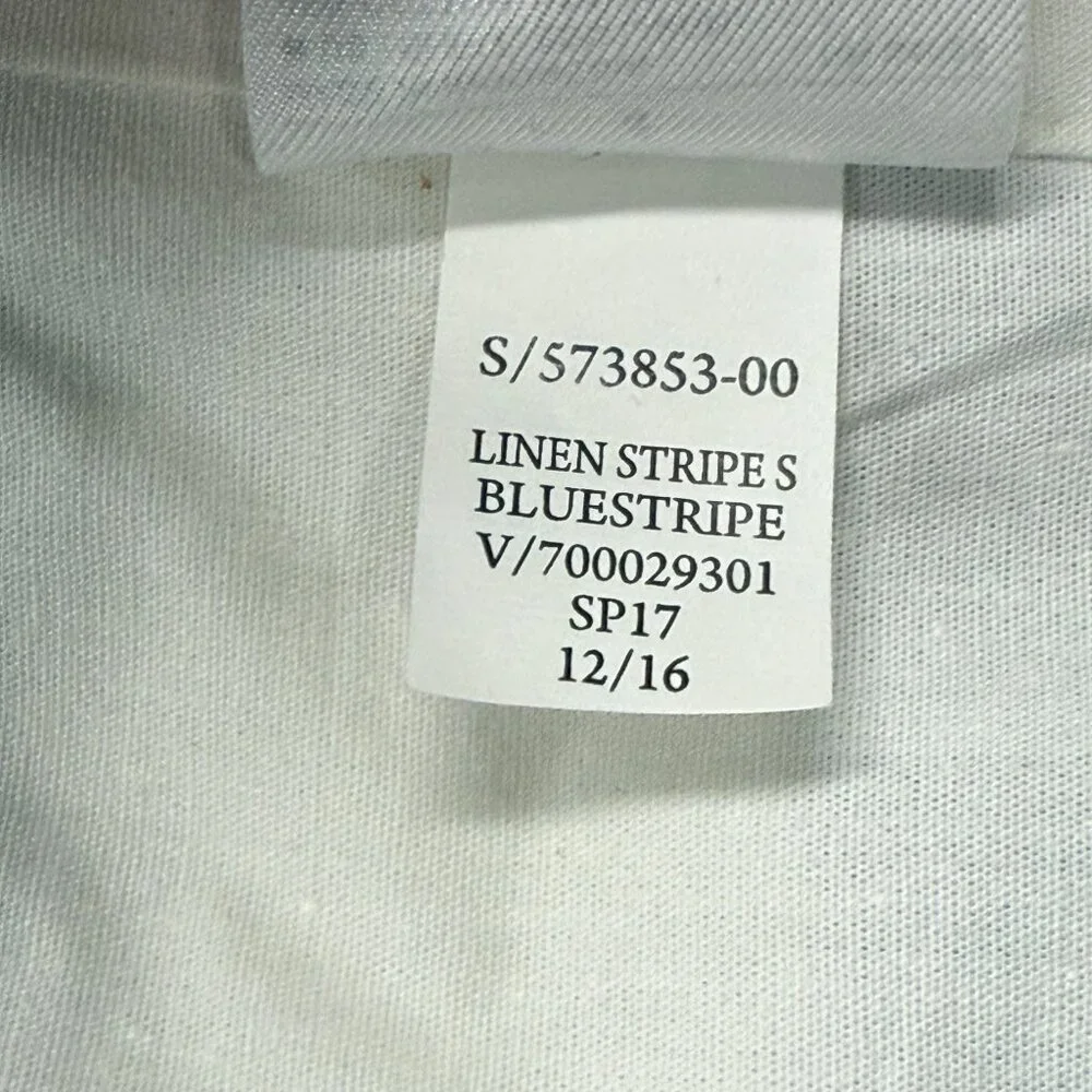 Banana‎ Republic Blazer Womens Sz 4 Gray Stripe NWT Linen Blend Career Work